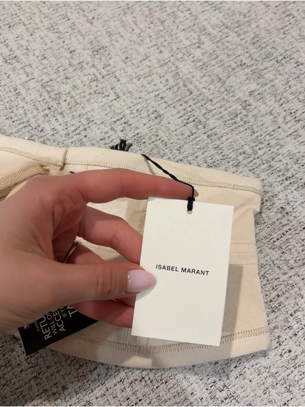 Isabel Marant Cream Lace-Up Waist Cincher SET of 2